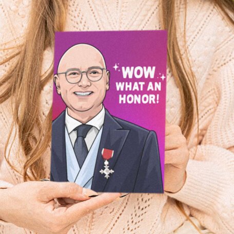 Gregg Wallace Funny Father's Day Card Wow what an Honor!