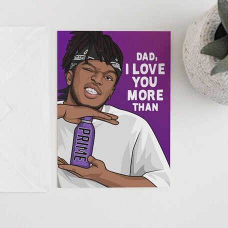 KSI PRIME Father's Day Card